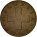 Moneta, Svizzera, Rappen, 1958, Bern, BB, Bronzo, KM:46