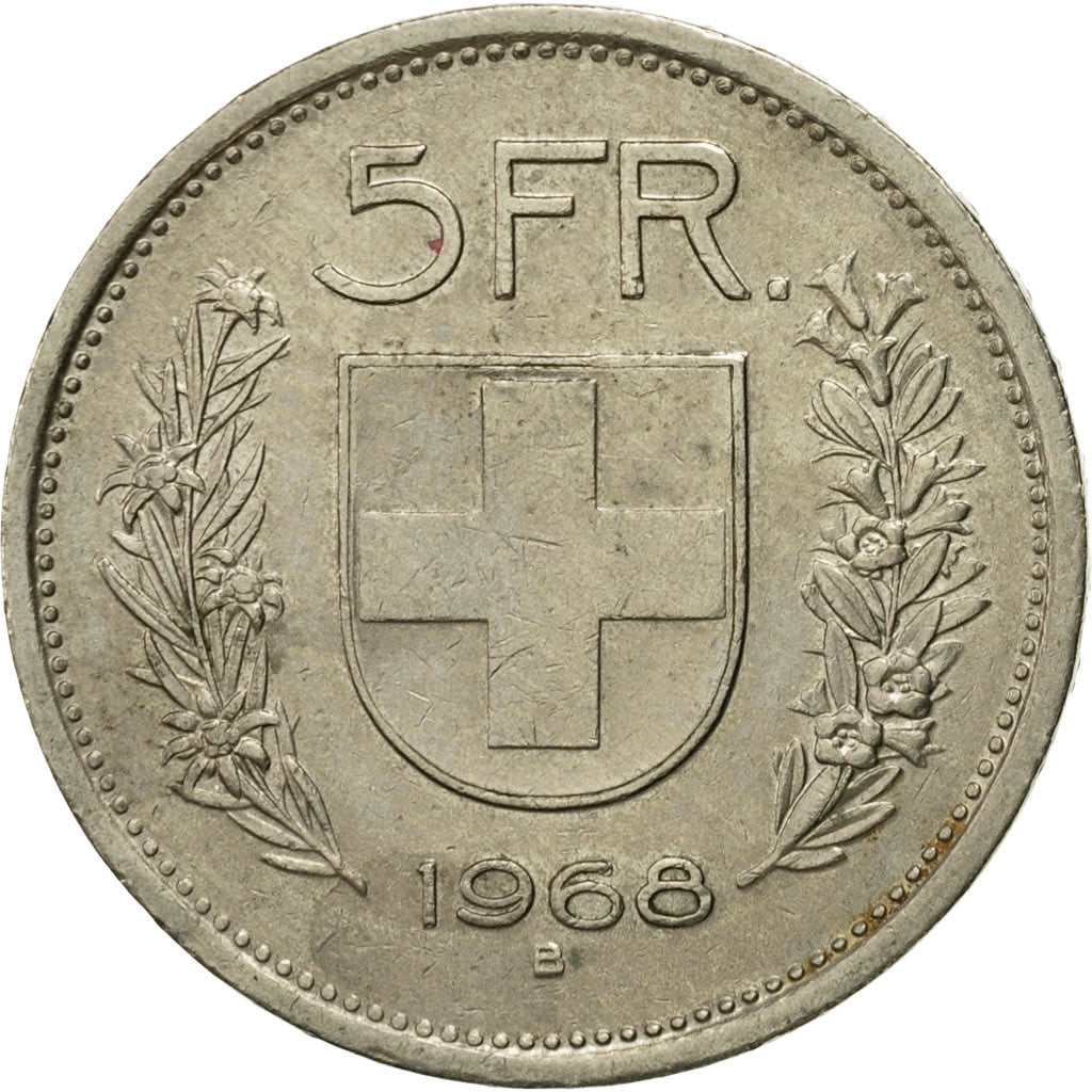 Monnaie, Suisse, 5 Francs, 1968, Bern, TTB, Copper-nickel, KM:40a.1