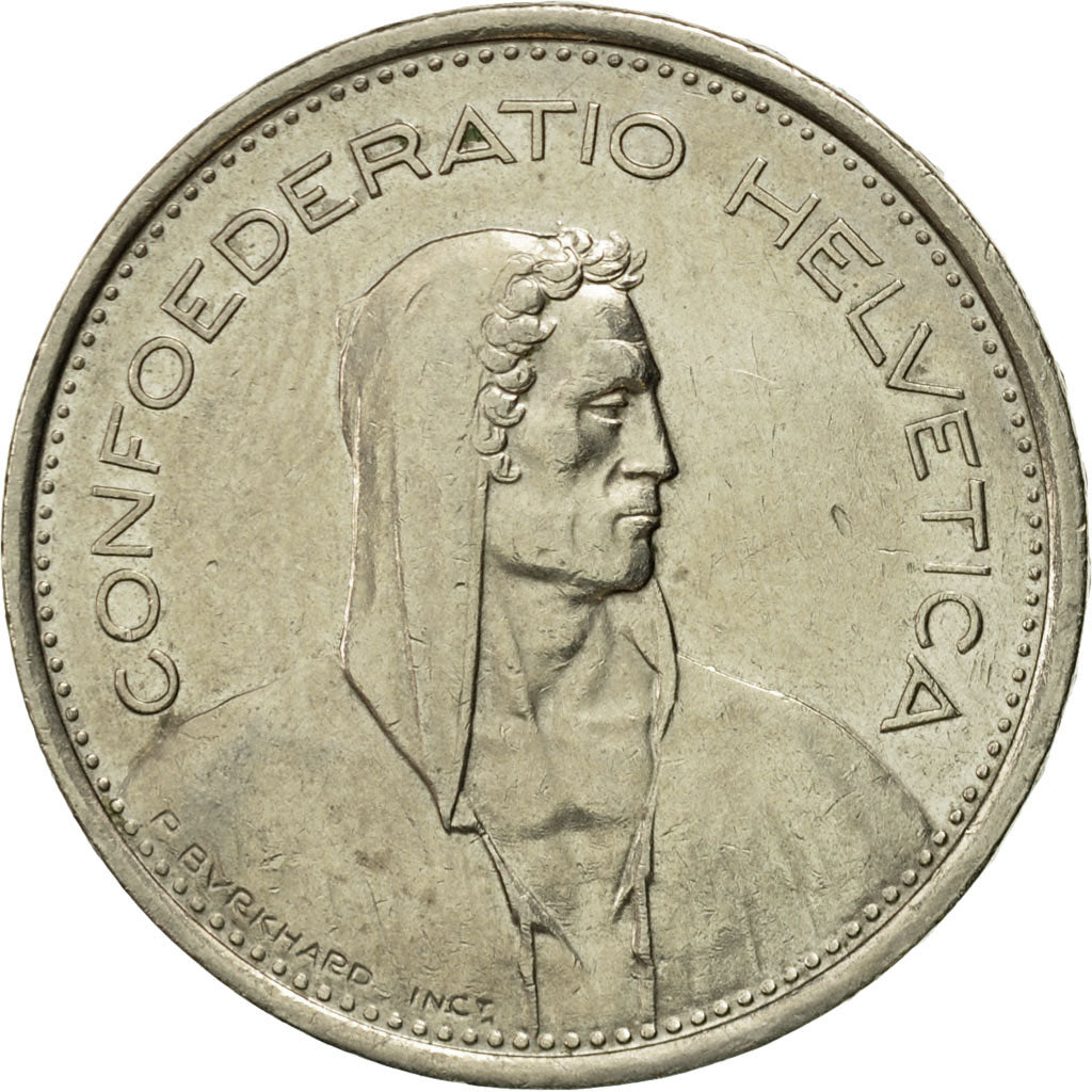 Coin, Switzerland, 5 Francs, 1979, Bern, EF(40-45), Copper-nickel, KM:40a.1