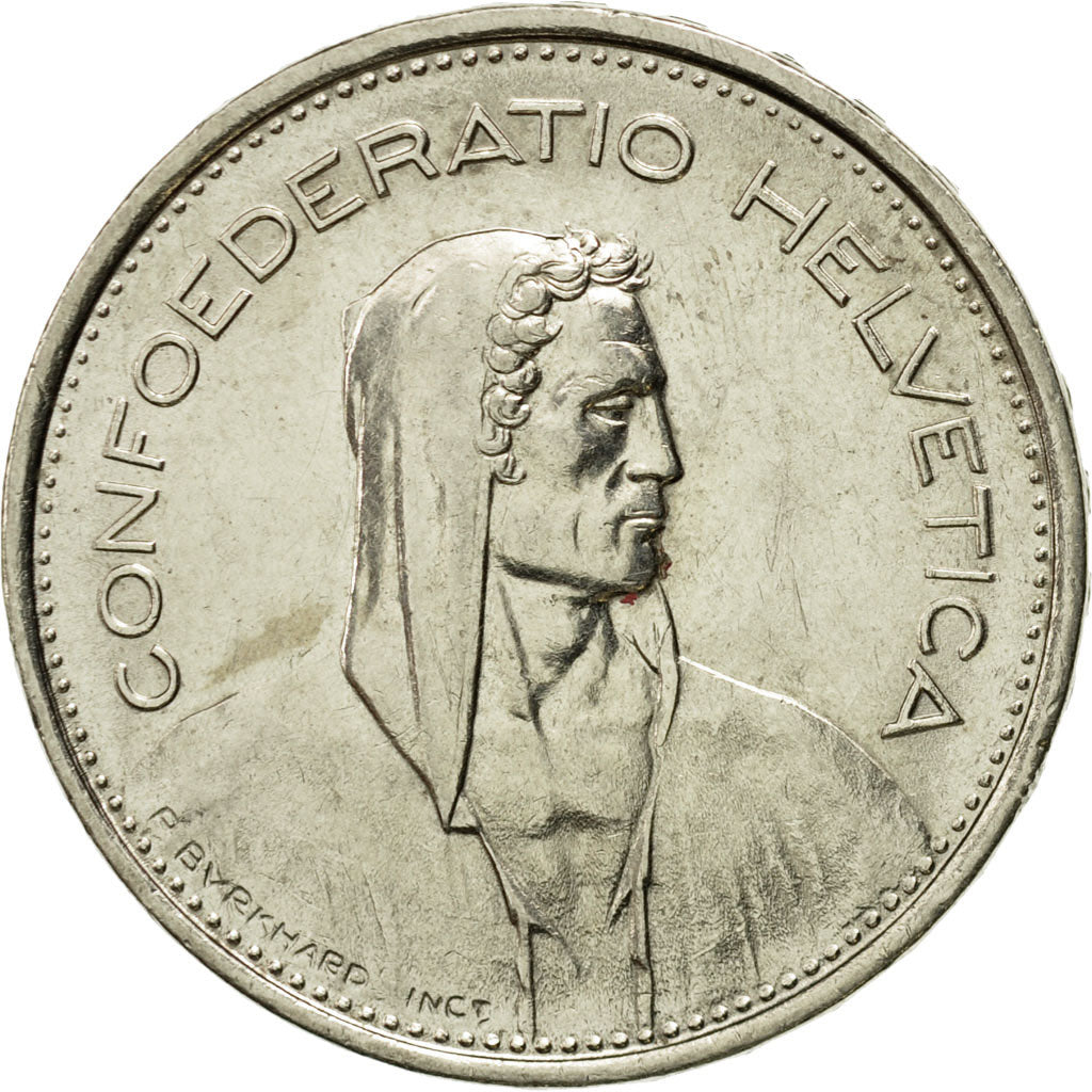 Coin, Switzerland, 5 Francs, 1970, Bern, EF(40-45), Copper-nickel, KM:40a.1