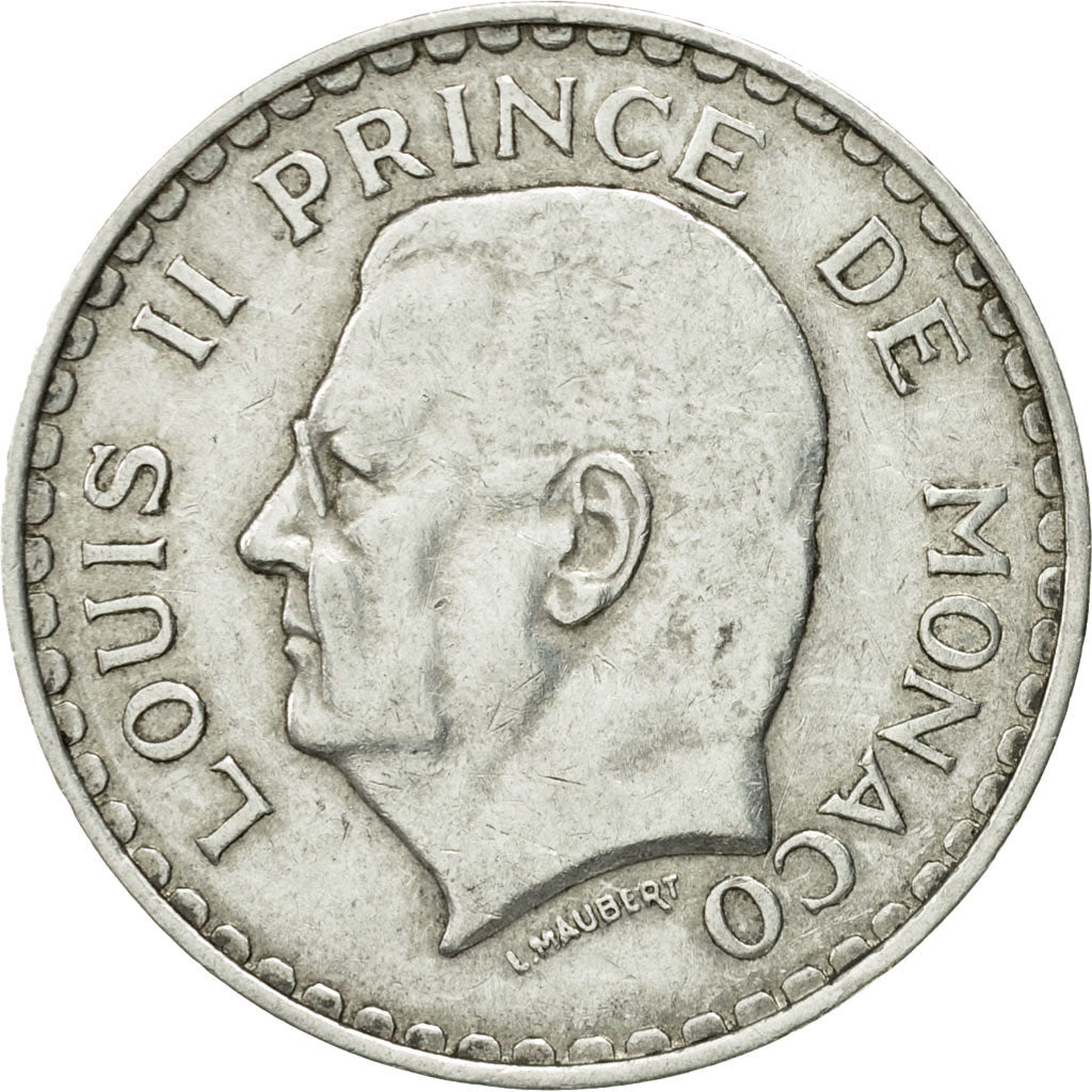 Moneta, Monaco, Louis II, 5 Francs, 1945, SPL-, Alluminio, KM:122