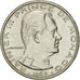 Coin, Monaco, Rainier III, 1/2 Franc, 1965, AU(55-58), Nickel, KM:145