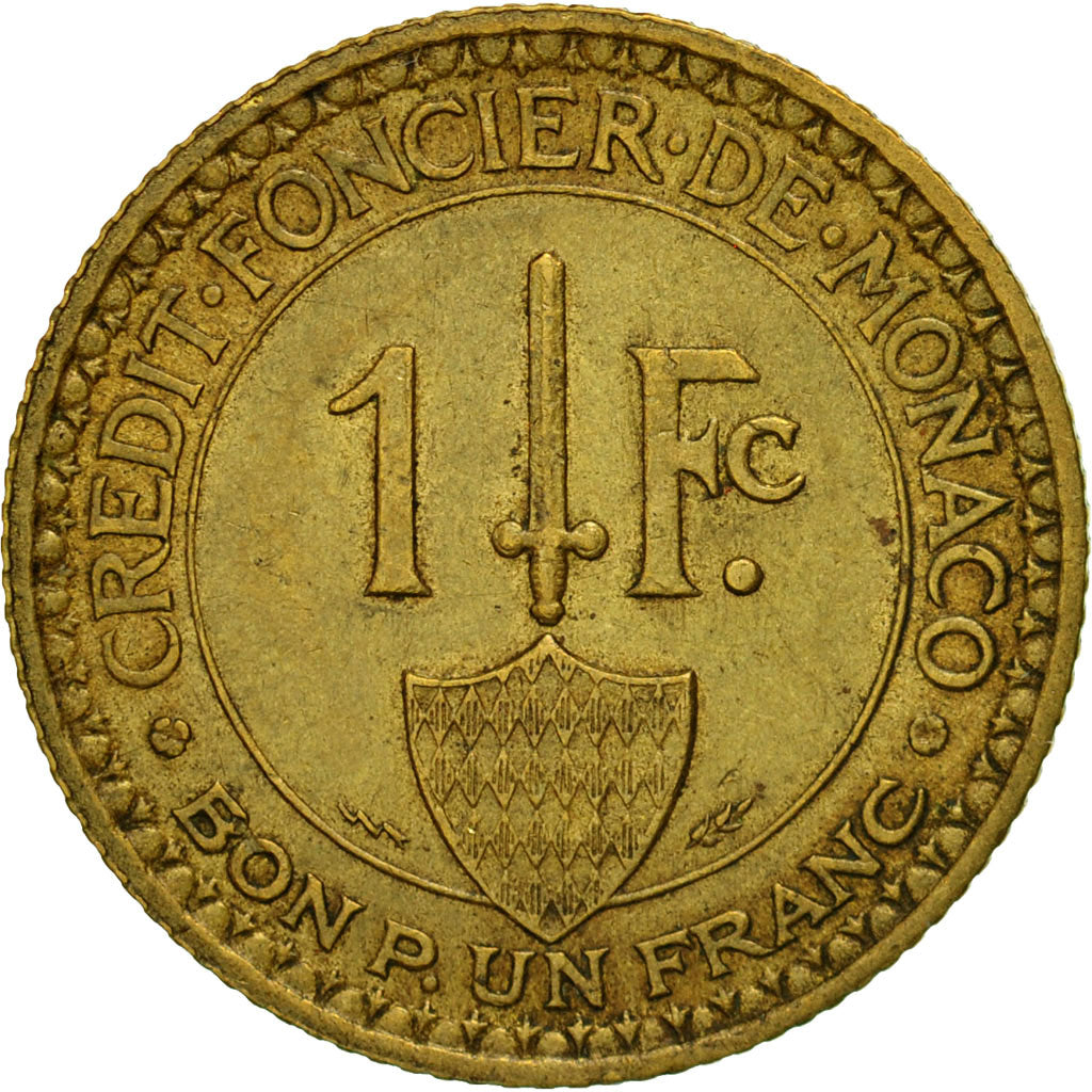 Monnaie, Monaco, Louis II, Franc, 1926, TTB, Aluminum-Bronze, KM:114