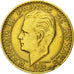 Coin, Monaco, Rainier III, 20 Francs, Vingt, 1950, AU(55-58), Aluminum-Bronze