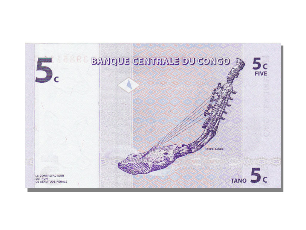 Congo Democratic Republic, 5 Centimes, 1997, KM #81a, 1997-11-01, UNC(65-70), B.