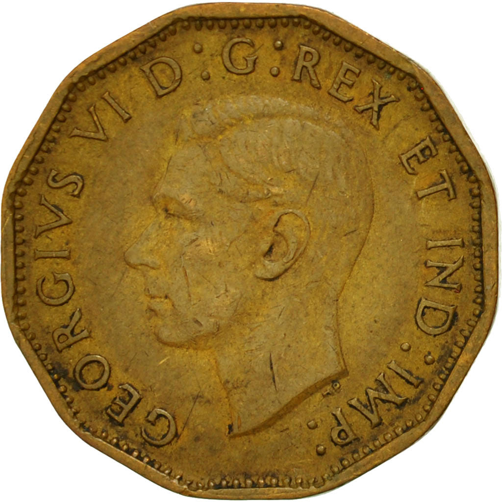Coin, Canada, George VI, 5 Cents, 1943, Royal Canadian Mint, Ottawa, EF(40-45)