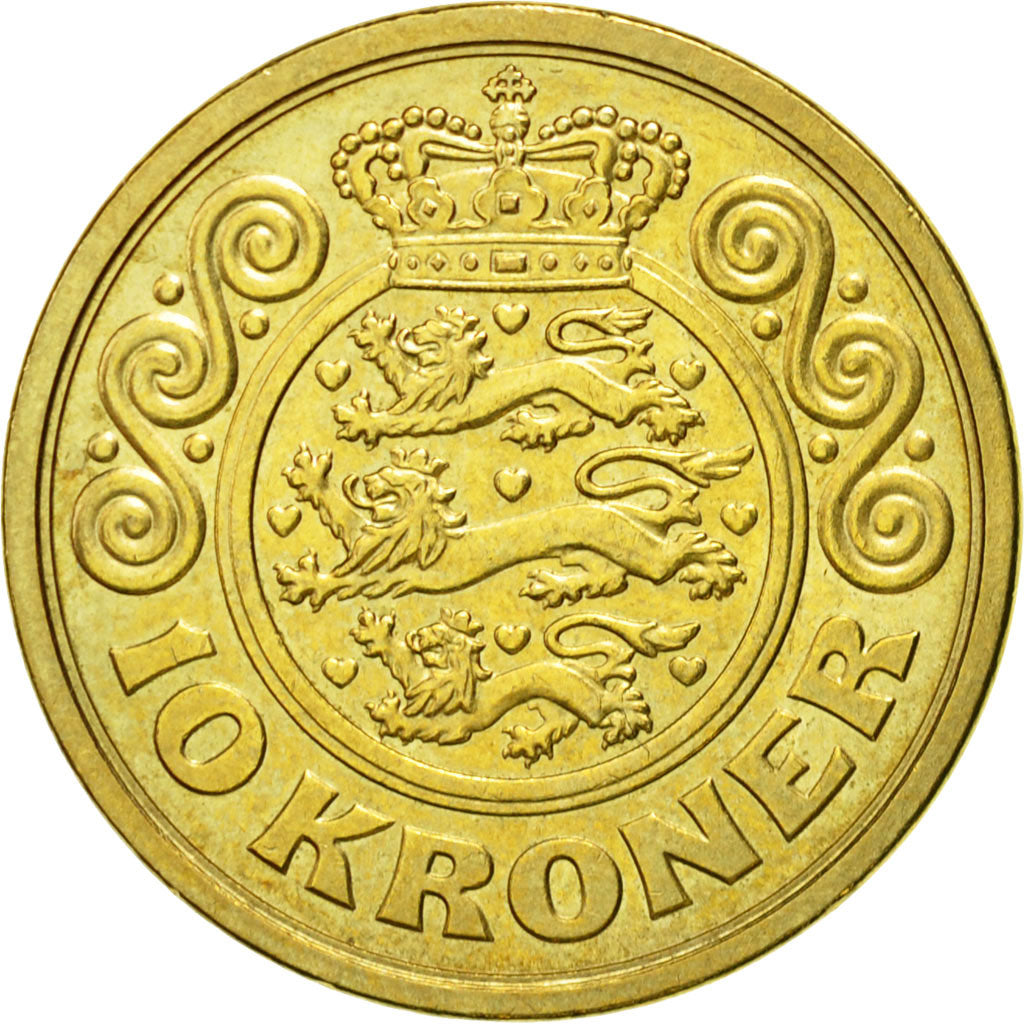 Monnaie, Danemark, Margrethe II, 10 Kroner, 2001, Copenhagen, TTB