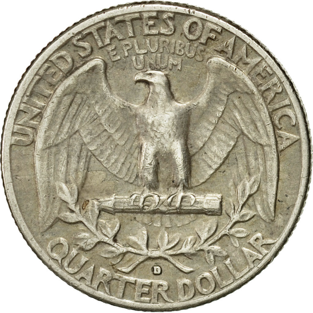 Monnaie, États-Unis, Washington Quarter, Quarter, 1964, U.S. Mint, Denver, TTB