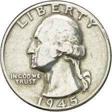 Coin, United States, Washington Quarter, Quarter, 1945, U.S. Mint, Philadelphia