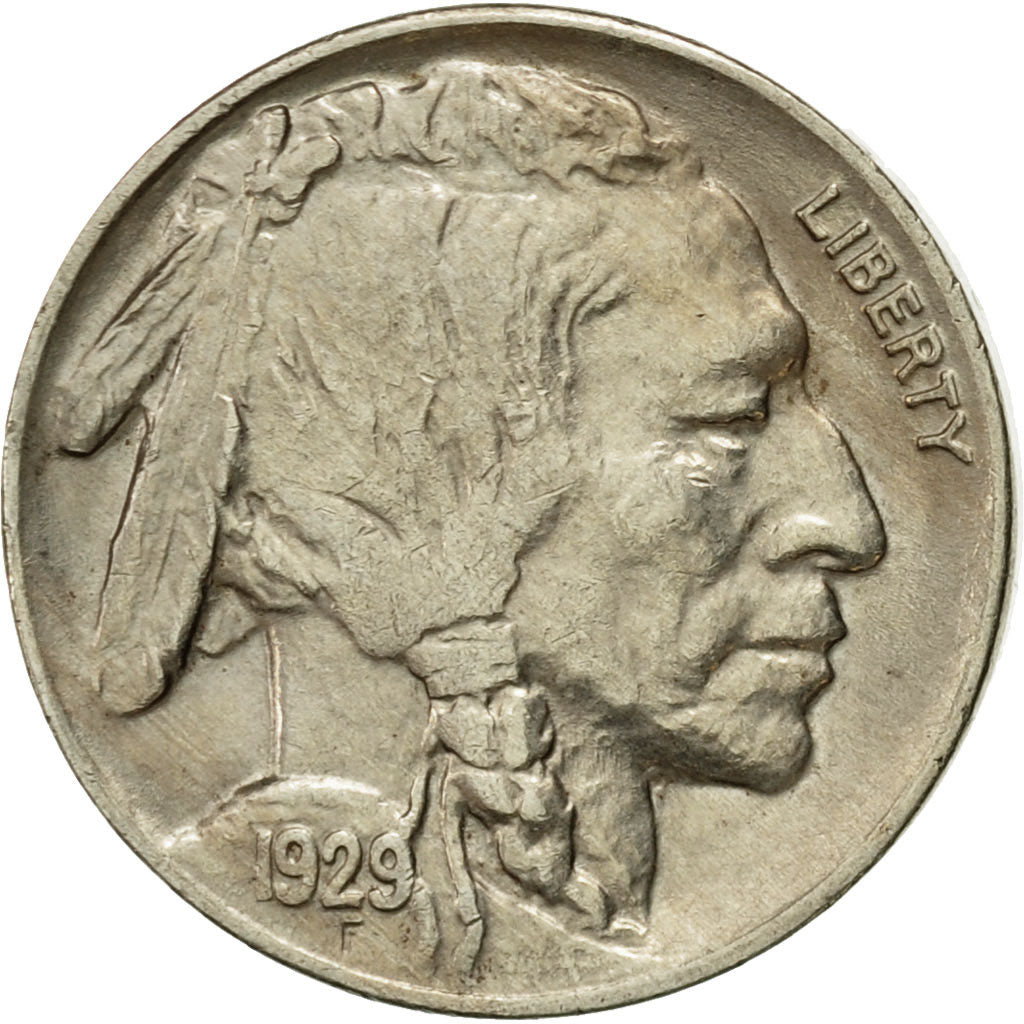 Münze, Vereinigte Staaten, Buffalo Nickel, 5 Cents, 1929, U.S. Mint