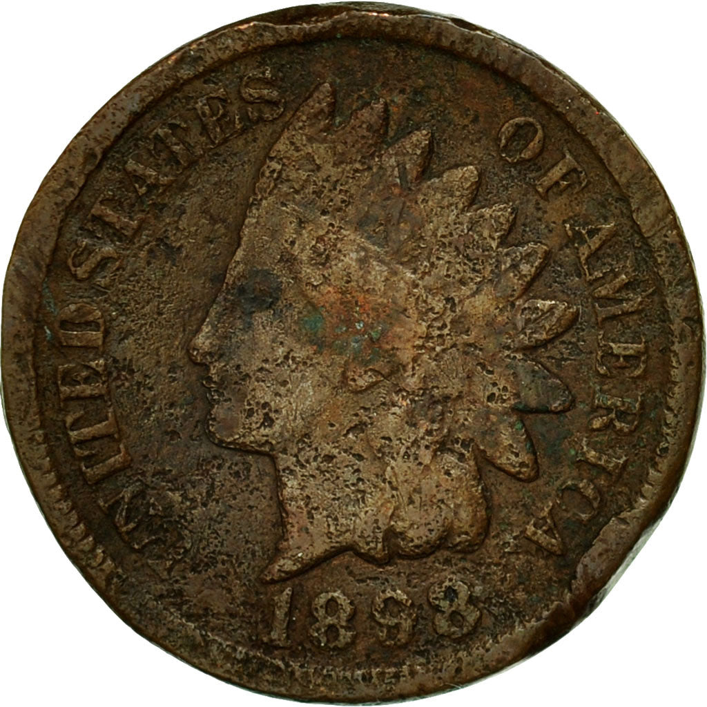 Coin, United States, Indian Head Cent, Cent, 1898, U.S. Mint, Philadelphia
