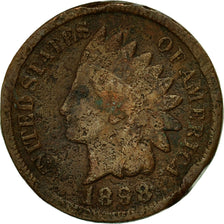 Coin, United States, Indian Head Cent, Cent, 1898, U.S. Mint, Philadelphia