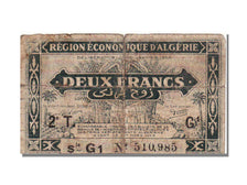 Algeria, 2 Francs, 1944, KM #102, VF(20-25), G1