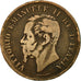 Coin, Italy, Vittorio Emanuele II, 5 Centesimi, 1861, Milan, EF(40-45), Copper