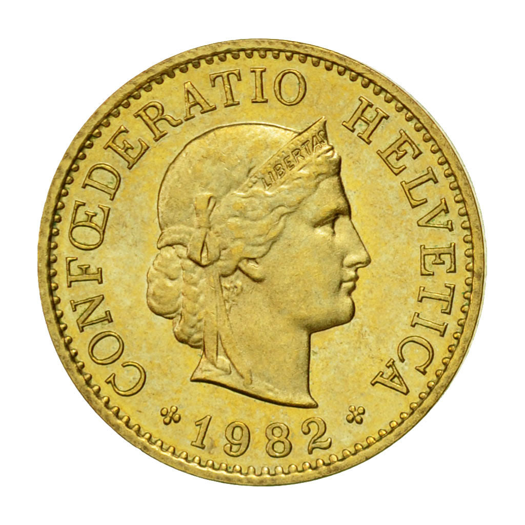 Moneta, Svizzera, 5 Rappen, 1982, Bern, SPL-, Alluminio-bronzo, KM:26c