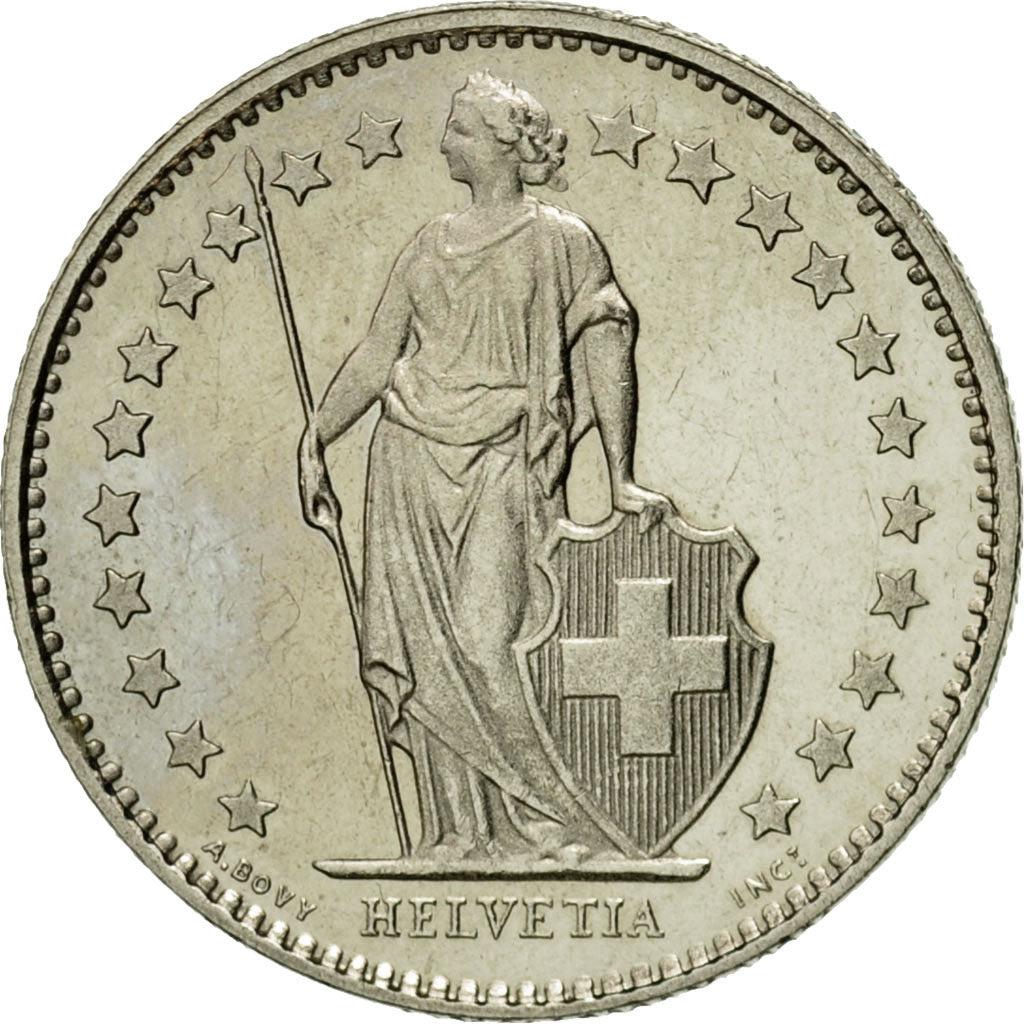 Moneta, Svizzera, 1/2 Franc, 1982, BB, Rame-nichel, KM:23a.2