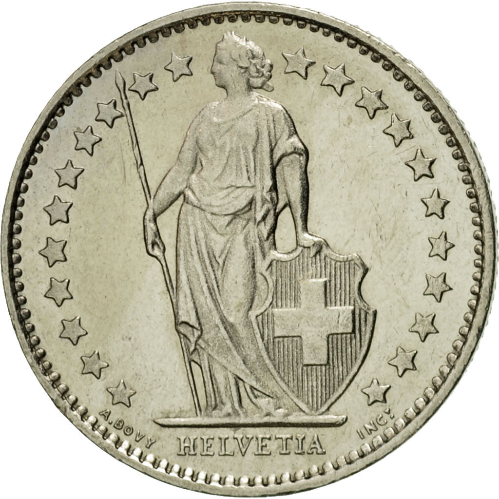 Moneta, Svizzera, 1/2 Franc, 1981, Bern, BB, Rame-nichel, KM:23a.1