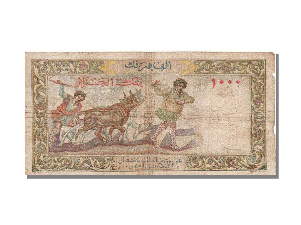 Algeria, 1000 Francs, 1947, 1947-01-30, VG(8-10)
