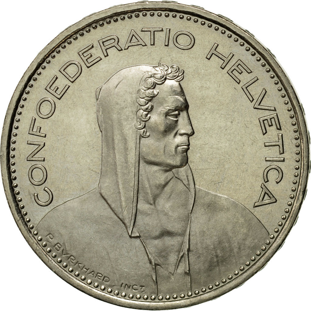Coin, Switzerland, 5 Francs, 1980, Bern, EF(40-45), Copper-nickel, KM:40a.1