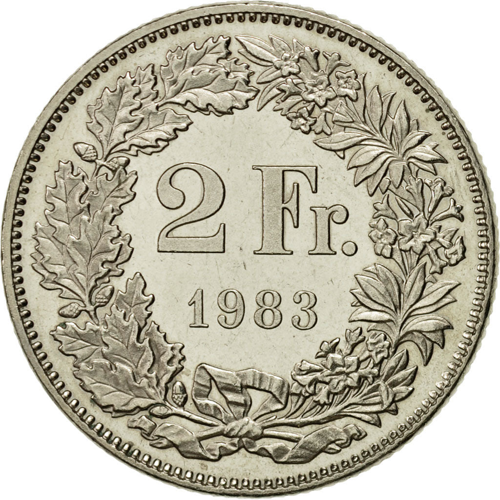 Monnaie, Suisse, 2 Francs, 1983, Bern, SUP, Copper-nickel, KM:21a.3