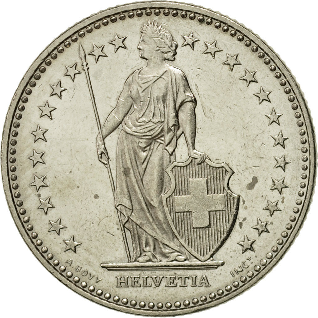 Coin, Switzerland, Franc, 1983, Bern, AU(55-58), Copper-nickel, KM:24a.3
