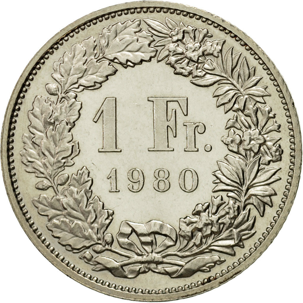 Moneta, Svizzera, Franc, 1980, Bern, SPL-, Rame-nichel, KM:24a.1
