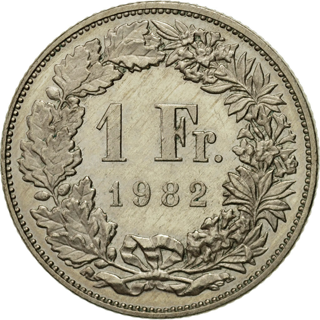 Moneta, Svizzera, Franc, 1982, BB, Rame-nichel, KM:24a.2