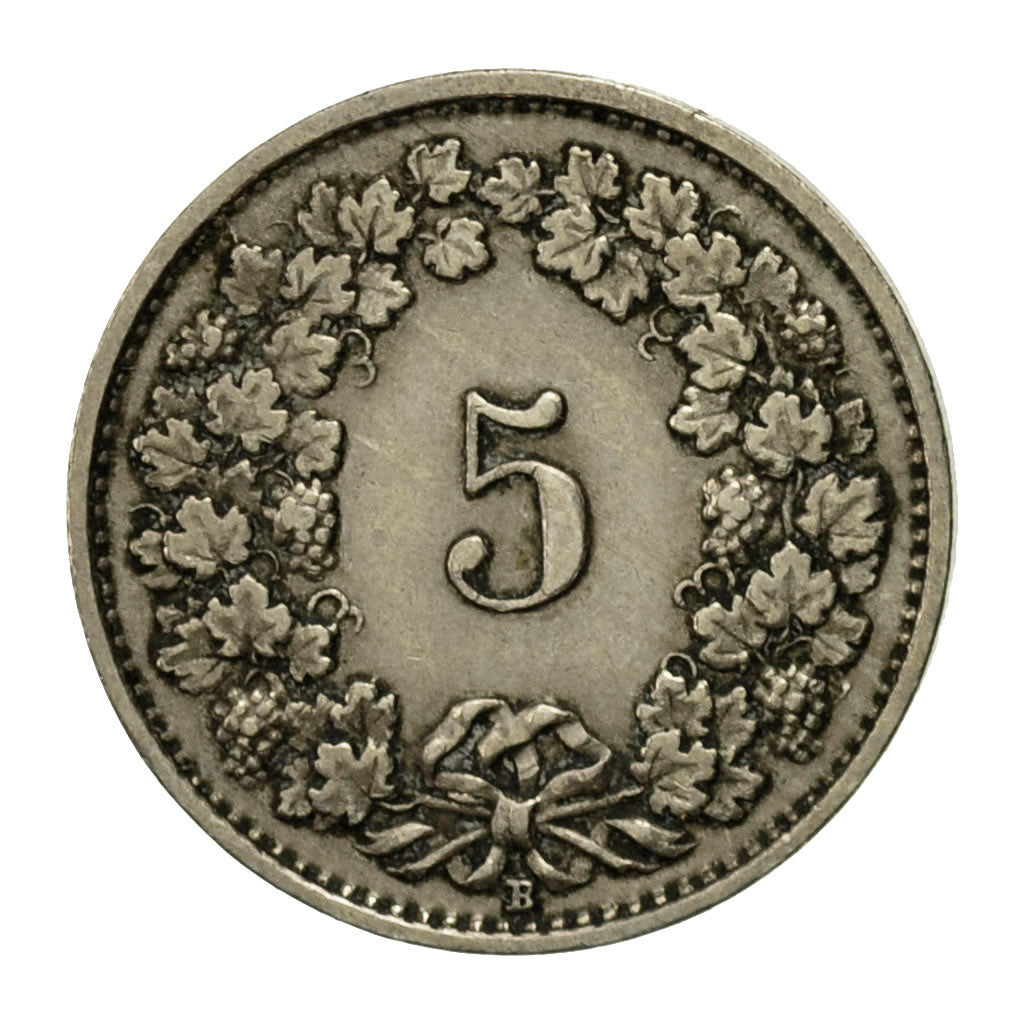 Moneda, Suiza, 5 Rappen, 1929, Bern, MBC, Cobre - níquel, KM:26