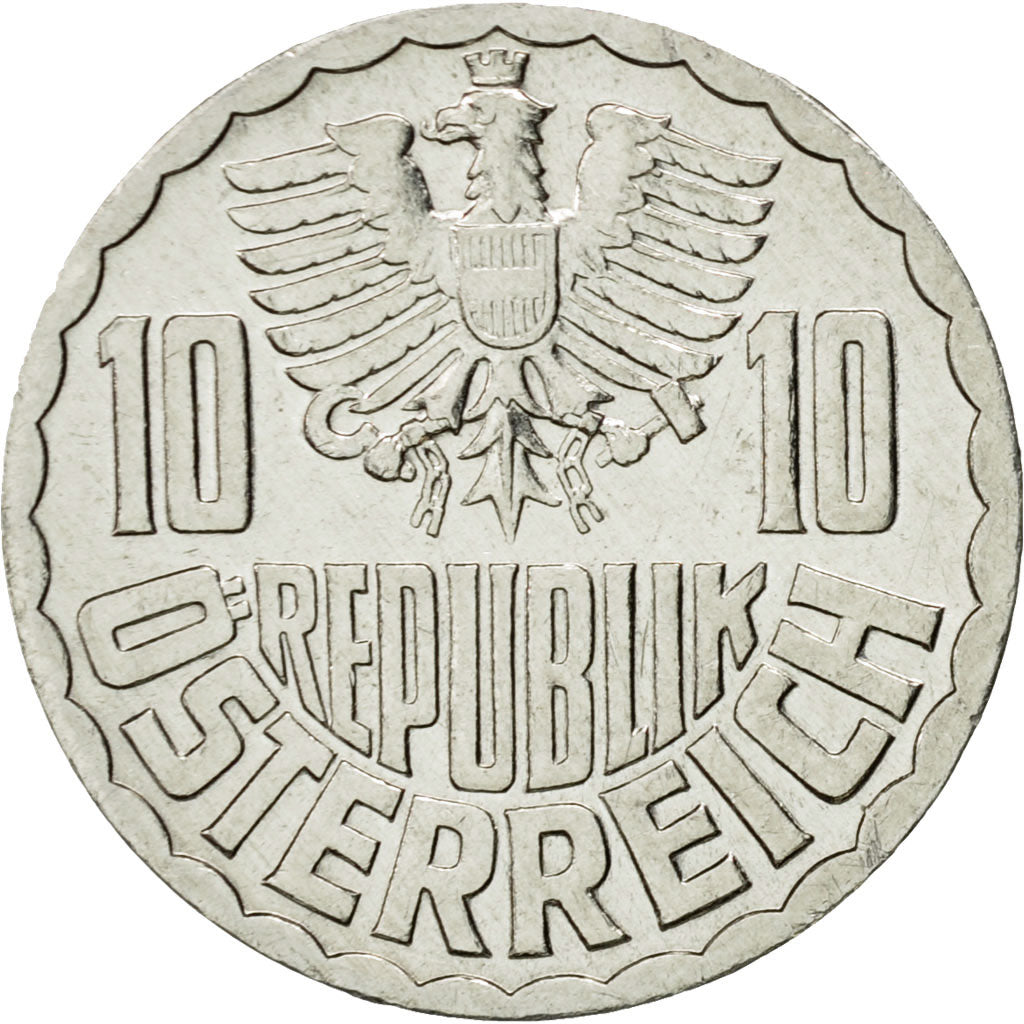 Coin, Austria, 10 Groschen, 1979, Vienna, EF(40-45), Aluminum, KM:2878