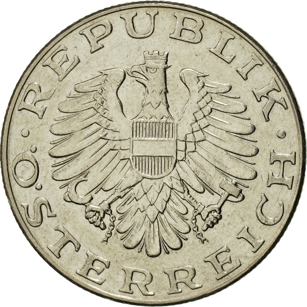 Coin, Austria, 10 Schilling, 1981, AU(55-58), Copper-Nickel Plated Nickel