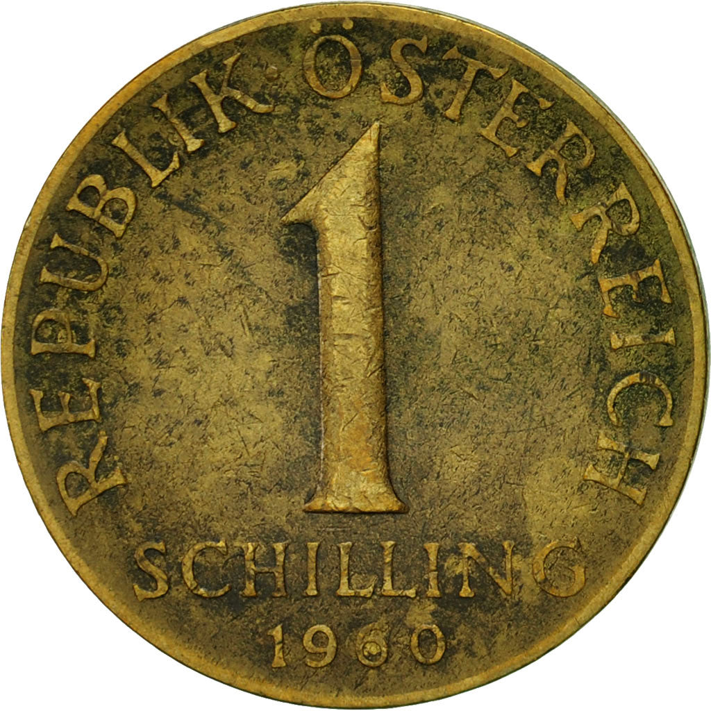 Coin, Austria, Schilling, 1960, VF(20-25), Aluminum-Bronze, KM:2886