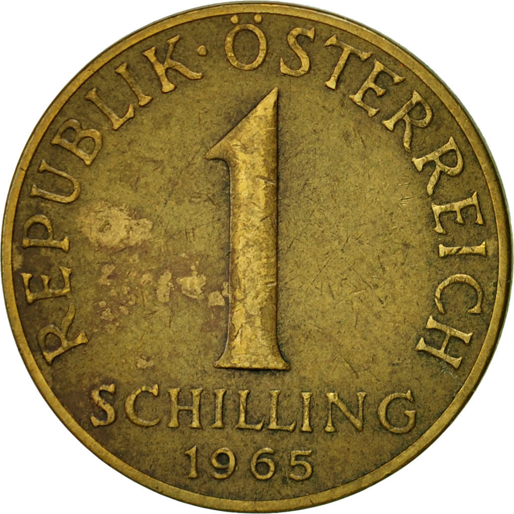 Coin, Austria, Schilling, 1965, VF(20-25), Aluminum-Bronze, KM:2886