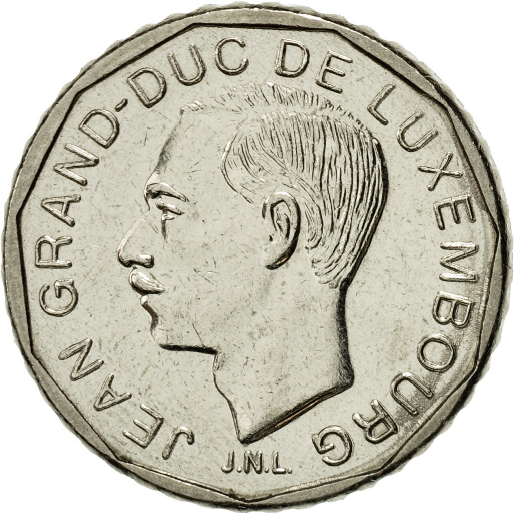 Coin, Luxembourg, Jean, 50 Francs, 1987, AU(55-58), Nickel, KM:62
