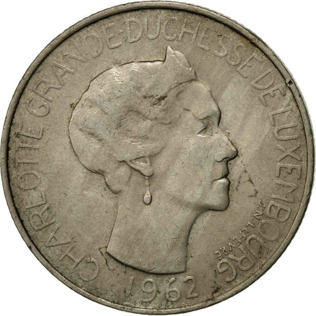 Monnaie, Luxembourg, Charlotte, 5 Francs, 1962, TB, Copper-nickel, KM:51