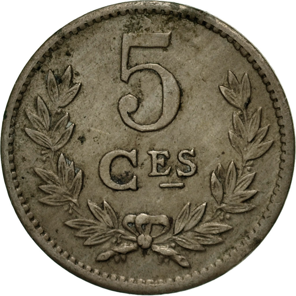 Coin, Luxembourg, Charlotte, 5 Centimes, 1924, VF(20-25), Copper-nickel, KM:33