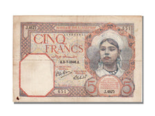 Algeria, 5 Francs, 1940, 1940-07-02, EF(40-45), J.4675