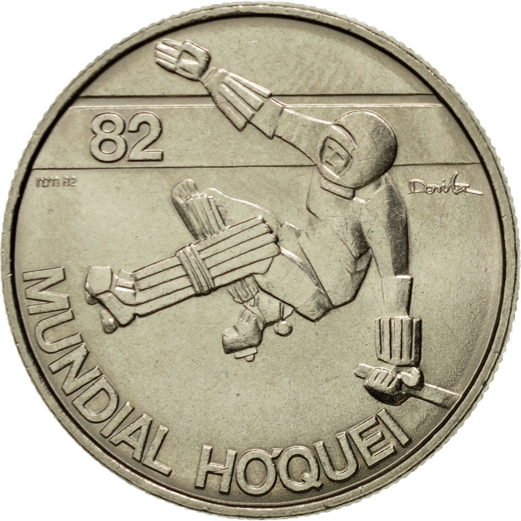 Coin, Portugal, 25 Escudos, 1982, Lisbon, AU(55-58), Copper-nickel, KM:616