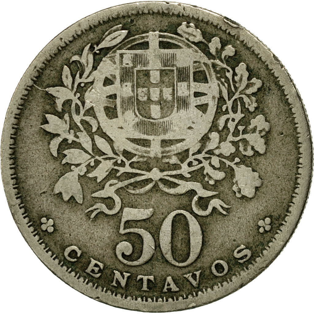 Moneda, Portugal, 50 Centavos, 1951, MBC, Cobre - níquel, KM:577