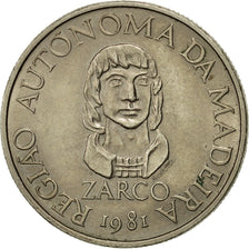 Coin, MADEIRA ISLANDS, 25 Escudos, 1981, EF(40-45), Copper-nickel, KM:4
