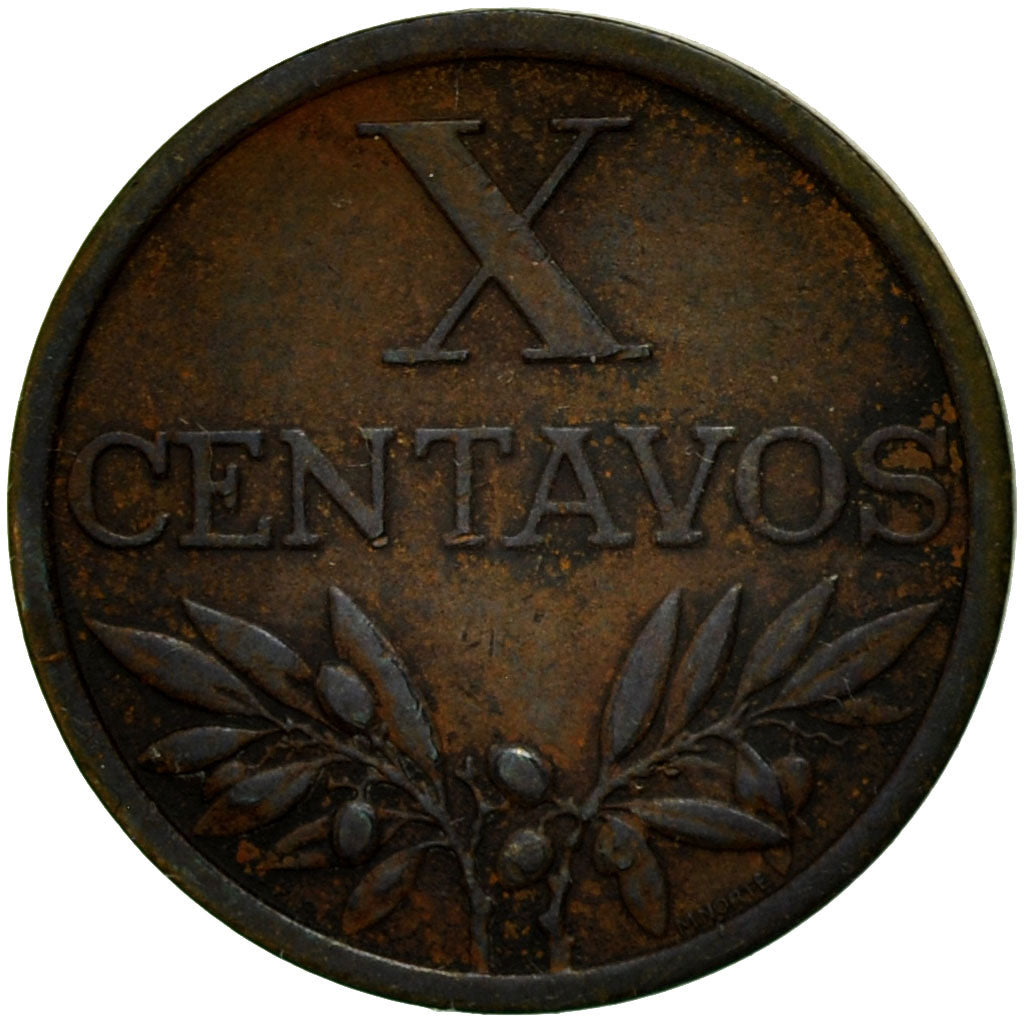 Monnaie, Portugal, 10 Centavos, 1967, TB, Bronze, KM:583