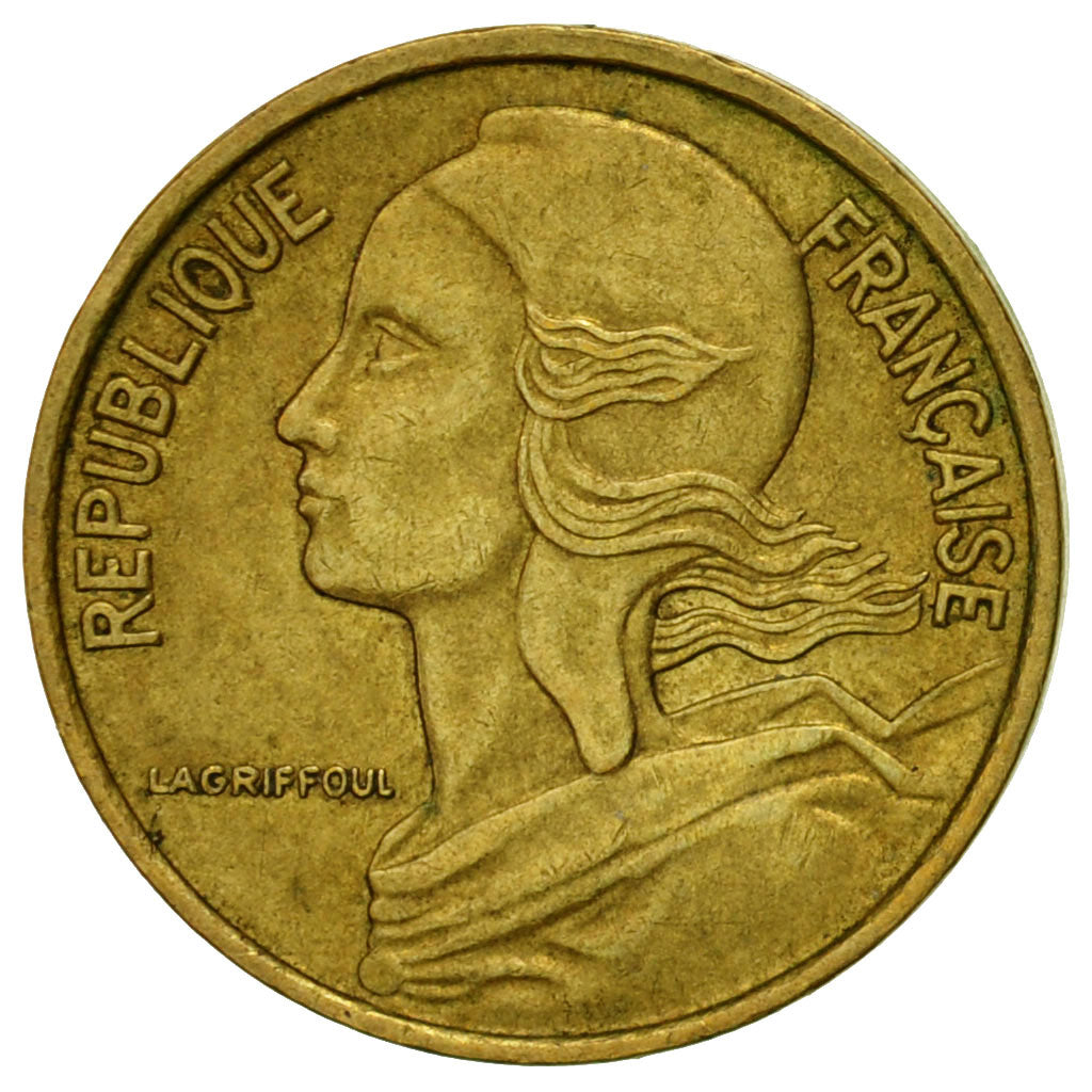 Moneda, Francia, Marianne, 5 Centimes, 1970, Paris, MBC, Aluminio - bronce