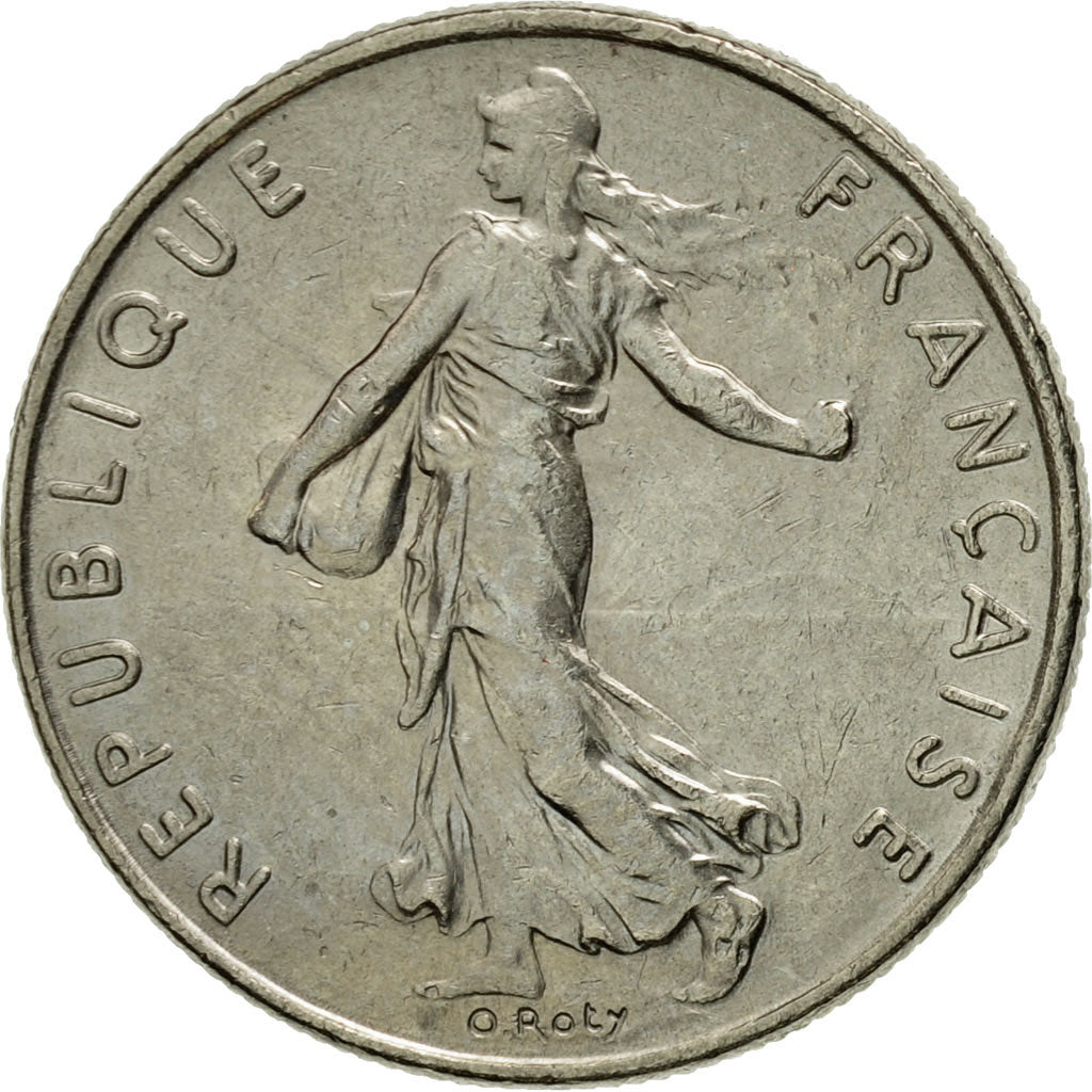 Moneda, Francia, Semeuse, 1/2 Franc, 1976, Paris, MBC, Níquel, KM:931.1