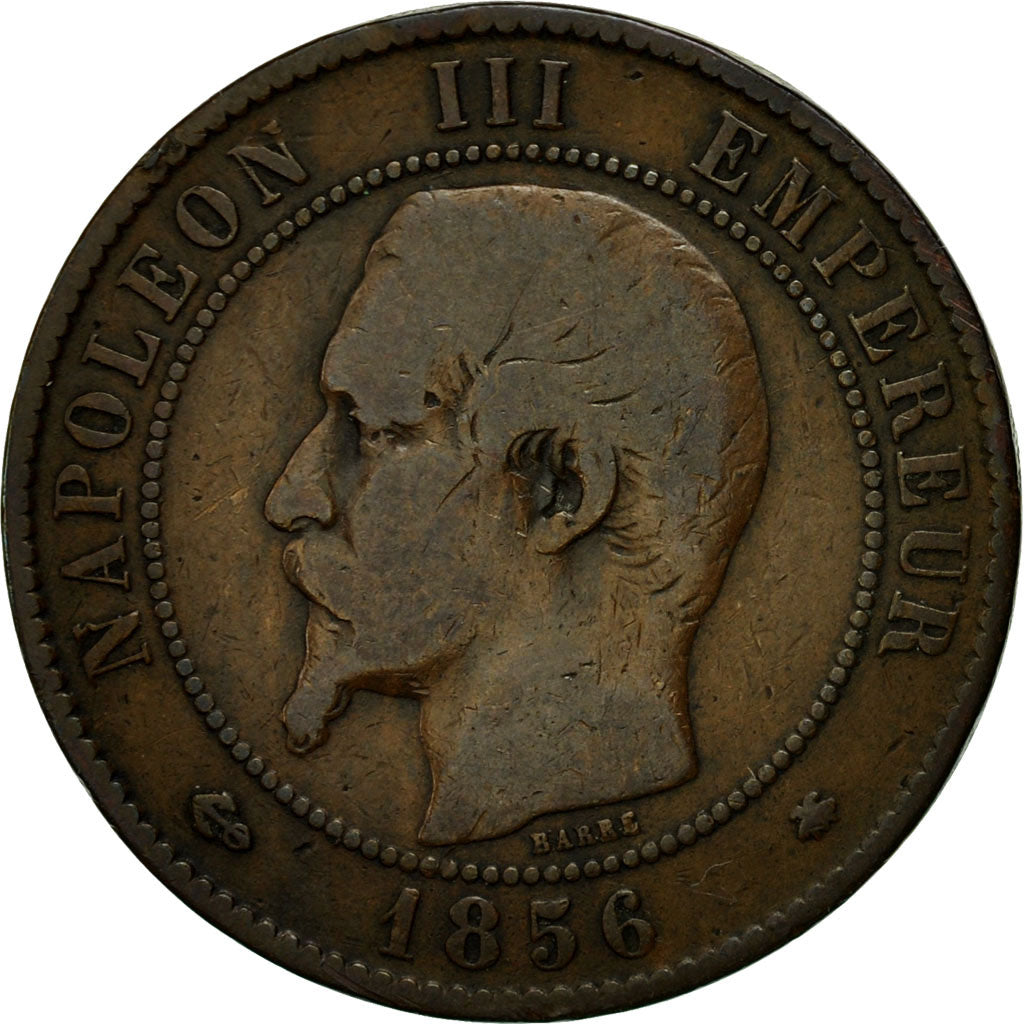 Coin, France, Napoleon III, Napoléon III, 10 Centimes, 1856, Strasbourg