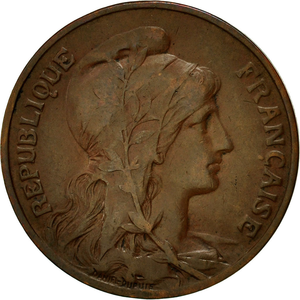 Münze, Frankreich, Dupuis, 10 Centimes, 1914, Paris, SS, Bronze, KM:843