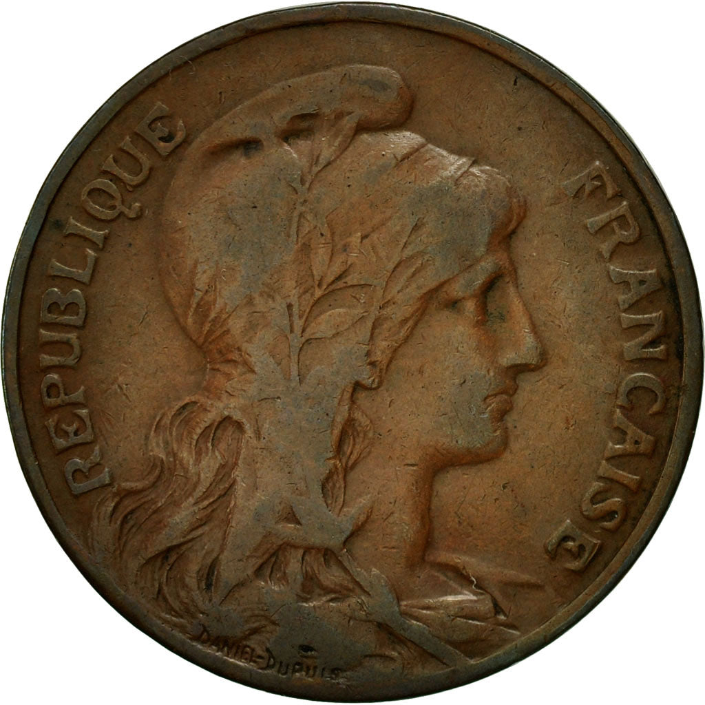 Moneta, Francia, Dupuis, 10 Centimes, 1913, Paris, BB, Bronzo, KM:843