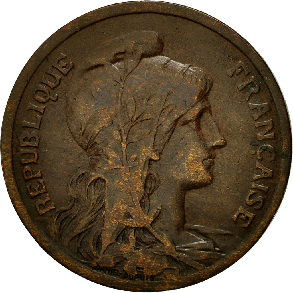Münze, Frankreich, Dupuis, 10 Centimes, 1916, Paris, S, Bronze, KM:843