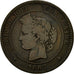 Moneta, Francia, Cérès, 10 Centimes, 1882, Paris, BB, Bronzo, KM:815.1