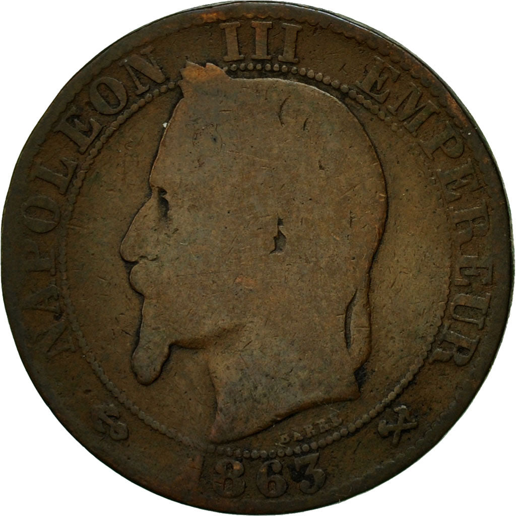 Coin, France, Napoleon III, Napoléon III, 5 Centimes, 1863, Bordeaux