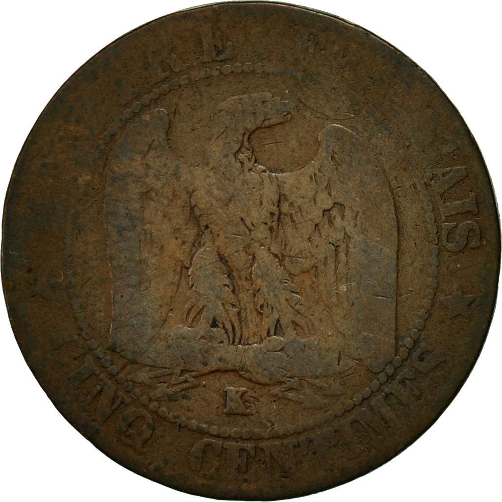 Coin, France, Napoleon III, Napoléon III, 5 Centimes, 1863, Bordeaux