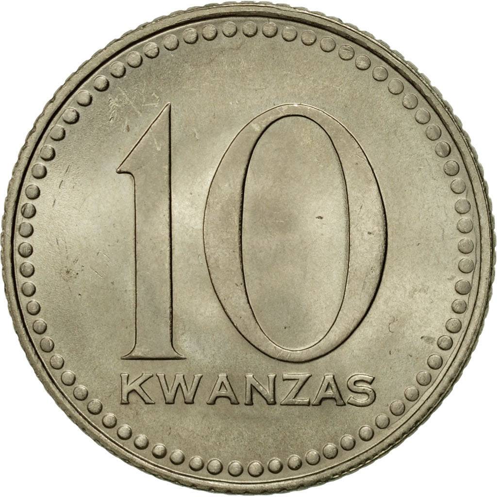 Coin, Angola, 10 Kwanzas, 1975, EF(40-45), Copper-nickel, KM:86.1